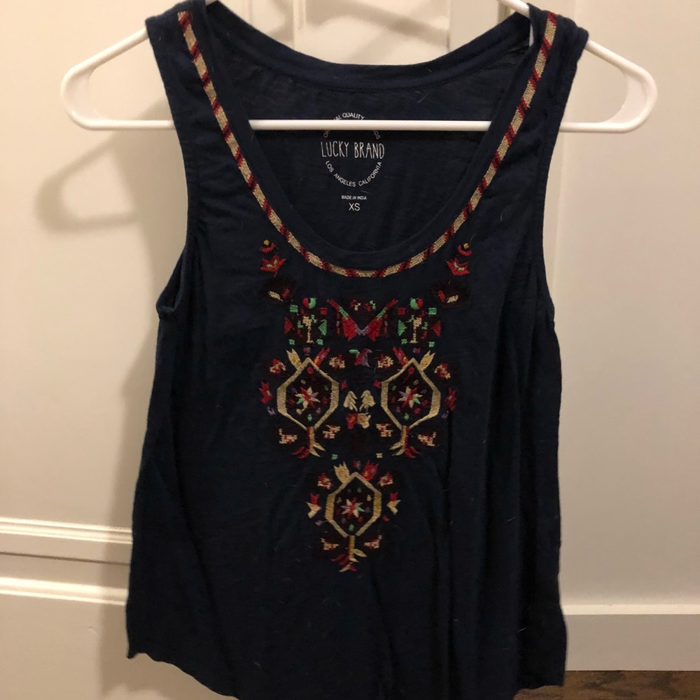 Lucky brand floral tank top.